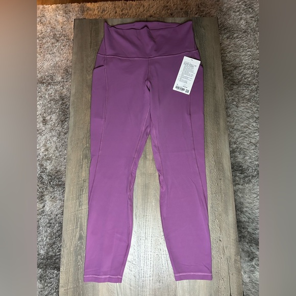 NWT Lululemon Align HR Leggings 25” w/ pockets Sz10 *mystic purple*SOLDOUT color - Picture 1 of 6